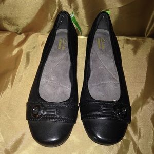 Women's Clark Black Shoes New